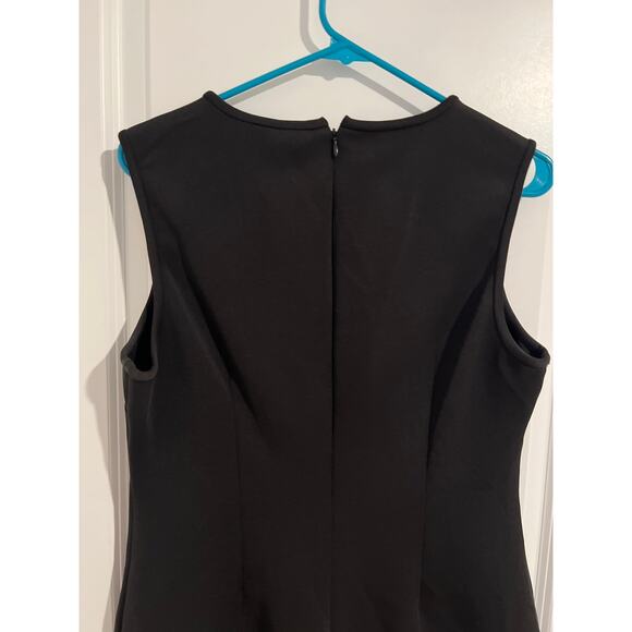 Calvin Klein Black Laser-Cut Sheath Midi Dress – Size 12 - Picture 6 of 7